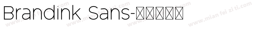 Brandink Sans字体转换